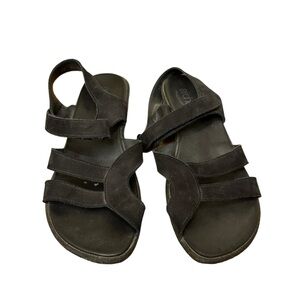 Arche Black Nubuck Sandals. Size 39 (8). GUC